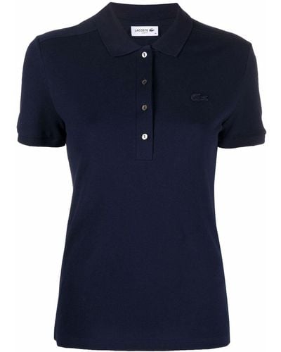 Lacoste Chest Logo-patch Polo Top - Blue