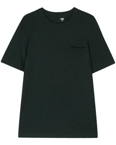 PAIGE Patch-pocket Cotton T-shirt - Green