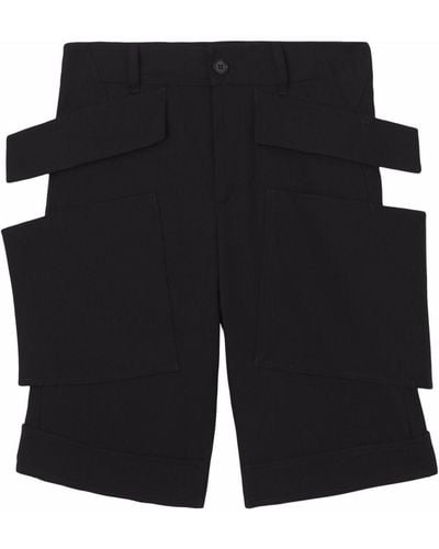 Burberry Wollen Shorts - Zwart