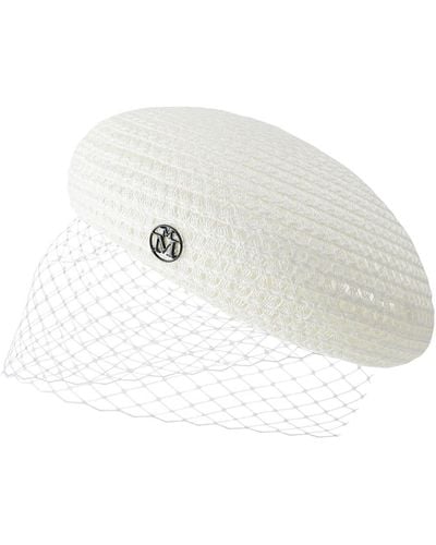 Maison Michel Emily ベレー帽 - ホワイト