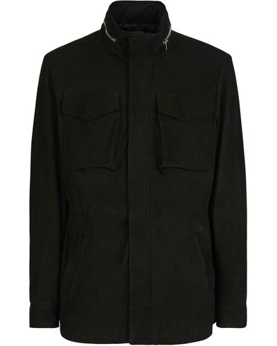 Giuseppe Zanotti Long Sleeves High Neck Jacket - Black