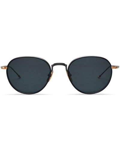 Thom Browne Round-frame Tinted Sunglasses - Blue