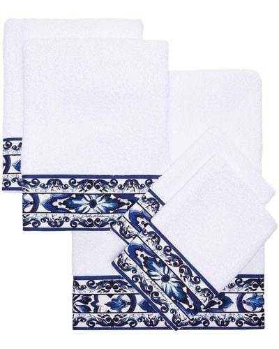 Dolce & Gabbana Set di 5 asciugamani Barocco - Bianco
