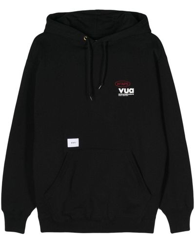 WTAPS Sudadera con capucha y logo bordado - Negro