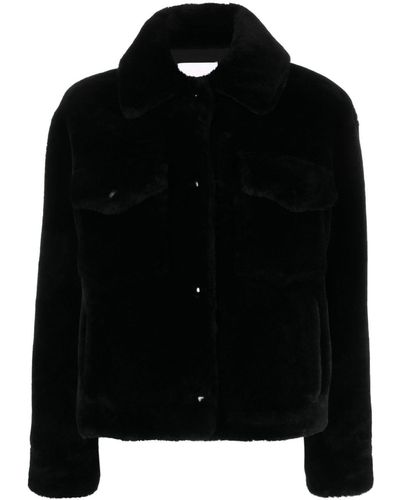 Yves Salomon シングルジャケット - ブラック
