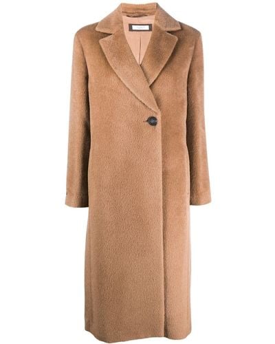 Peserico Single-breasted Wool Coat - Multicolor