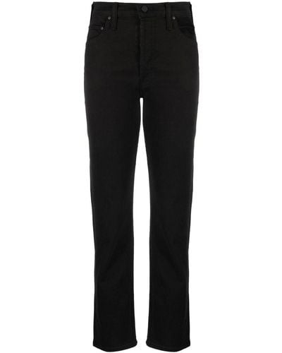Mother Cropped Jeans - Zwart
