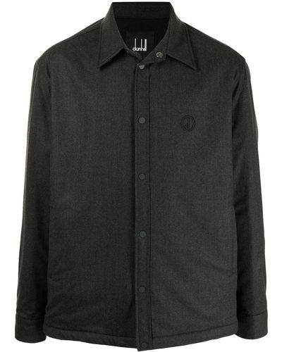 Dunhill Shirtjack Met Geborduurd Logo - Zwart