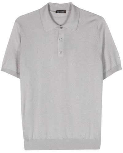 Colombo Cashmere-blend Polo Shirt - Grey