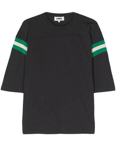 YMC Skate Stripe-detailing T-shirt - Black