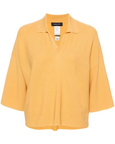 Fabiana Filippi Knitted Polo Shirt - Orange