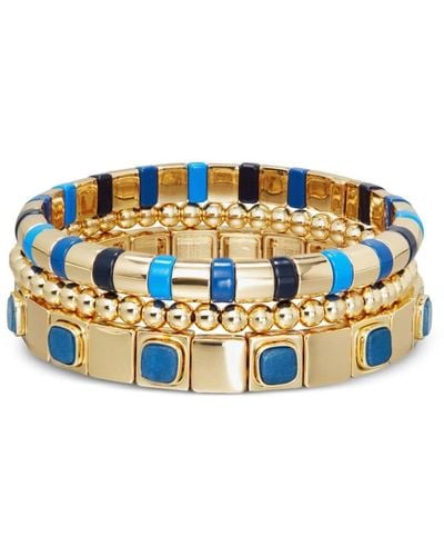 Roxanne Assoulin True Blue Beaded Bracelets (set Of Three)