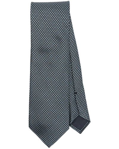 Tom Ford Patterned-jacquard Silk Tie - Gray