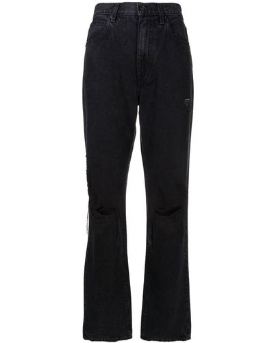 SLVRLAKE Denim Jeans Met Gescheurd Detail - Zwart