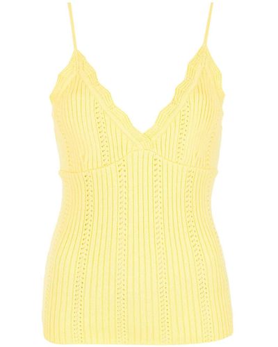 Olympiah Alfredo Knitted Top - Yellow
