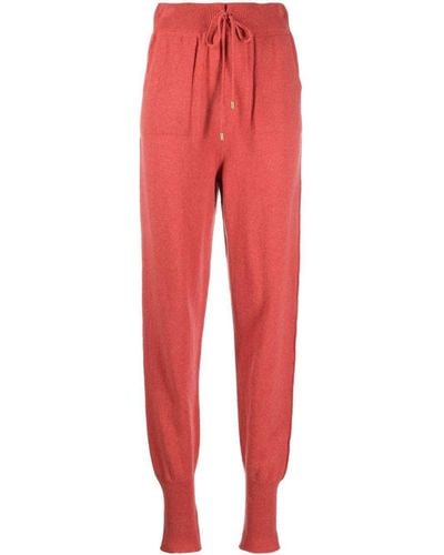 Twin Set Fine-knit Virgin Wool-cashmere Pants - Red