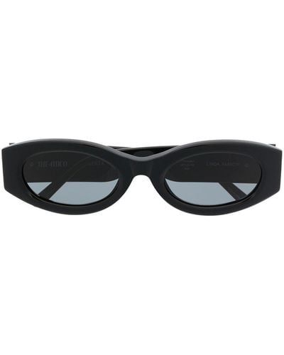 The Attico Gafas de sol Berta con montura rectangular - Negro