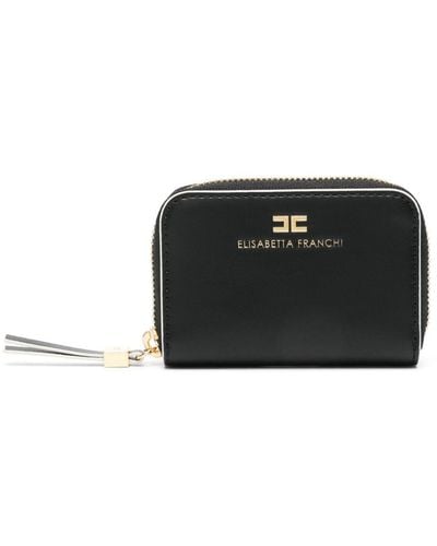 Elisabetta Franchi Essential Logo-debossed Wallet - Black