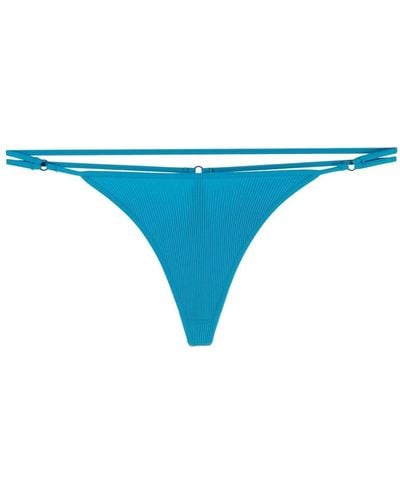 ANDREADAMO Bragas de bikini estilo tanga - Azul