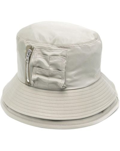 Sacai Layered Bucket Hat - Gray