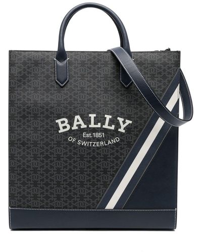 Bally Celmas Monogram-print Tote Bag - Black