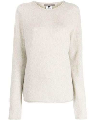 Suzusan Grained Cashmere Sweater - Gray