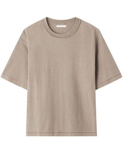 John Elliott Crew-neck Cotton T-shirt - Natural