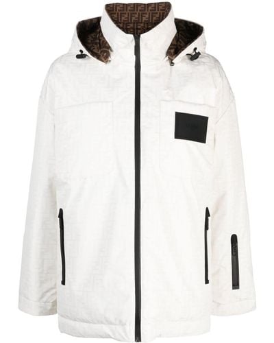 Fendi Omkeerbaar Ski-jack - Wit