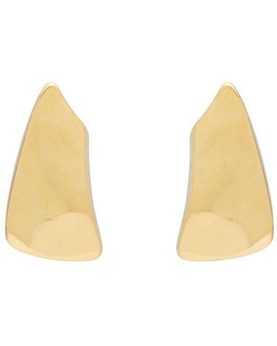 Saint Laurent Comet Triangle Earrings - Natural