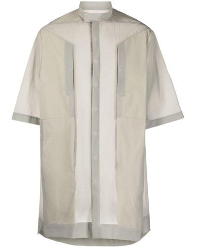 Rick Owens Semi Transparent Shirt - Natural