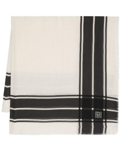 Totême Wool-silk blanket scarf - Schwarz