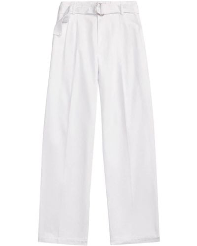 Polo Ralph Lauren Evan Wide-leg Denim Pants - White