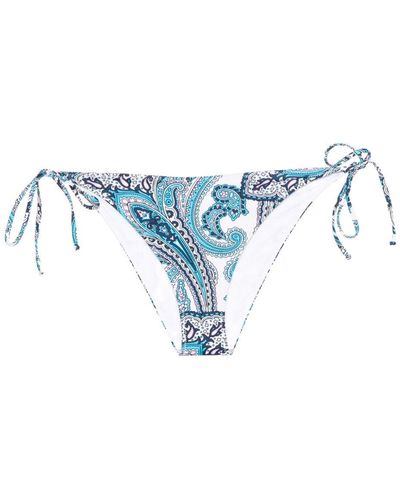 Mc2 Saint Barth Bas de bikini Virgo à motif cachemire - Bleu