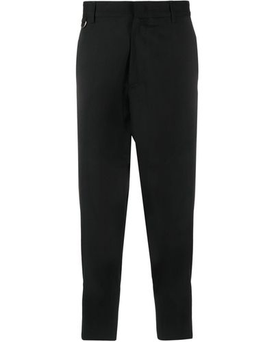 Low Brand Pantalones chinos de talle medio - Negro