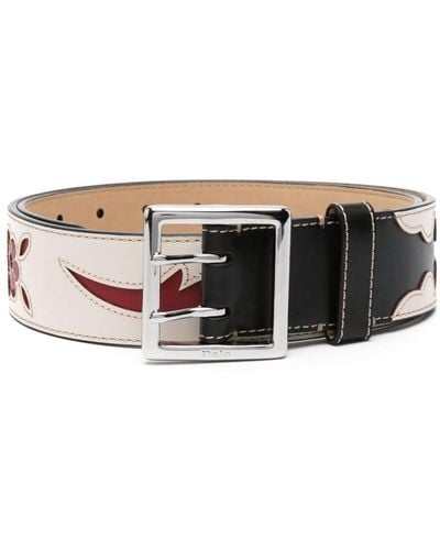 Polo Ralph Lauren Western Buckled Leather Belt - Black