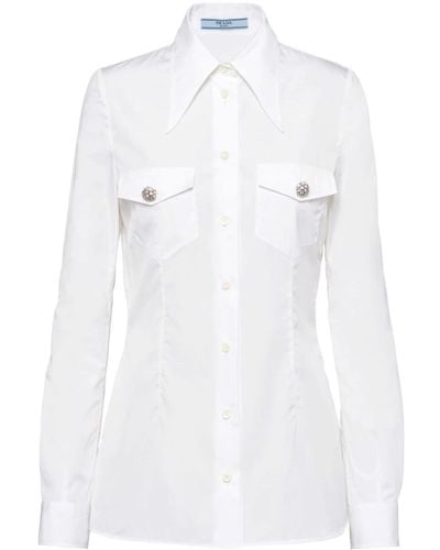 Prada ポプリンシャツ - ホワイト