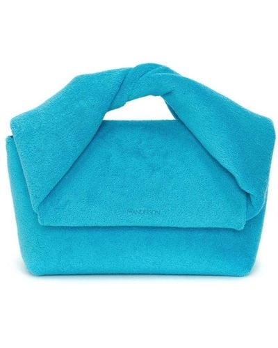 JW Anderson Sac cabas Twister Terry Towel médium - Bleu