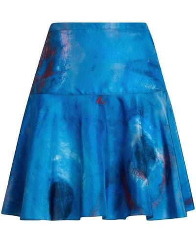 Marni Falda con estampado abstracto - Azul