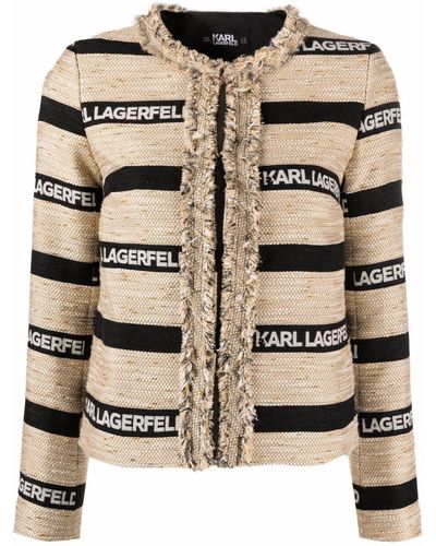 Karl Lagerfeld ストラップ ジャケット - ブラック