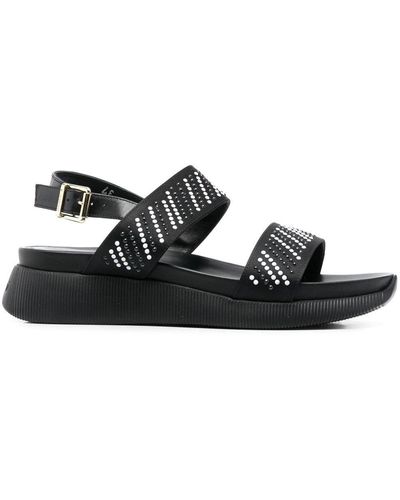 Baldinini Crystal-embellished Detail Sandals - Black