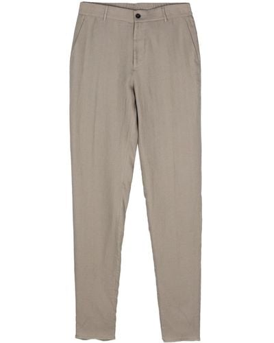 Peserico Linen Tailored Trousers - Grey