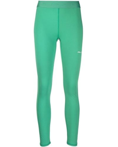 RLX Ralph Lauren Logo-waist Cropped leggings - Green