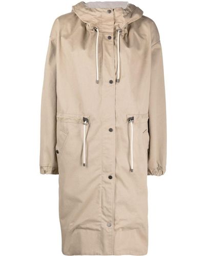 Brunello Cucinelli Hooded Parka Coat - Natural