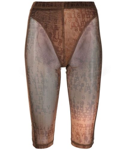 MISBHV Pantalones cortos con logo estampado - Gris