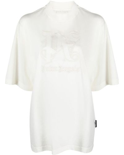 Palm Angels モノグラム Tシャツ - ホワイト