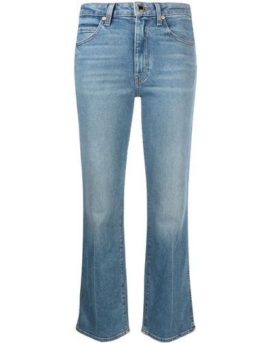 Khaite Blue The Vivian Bootcut Jeans - Women's - Cotton/polyurethane