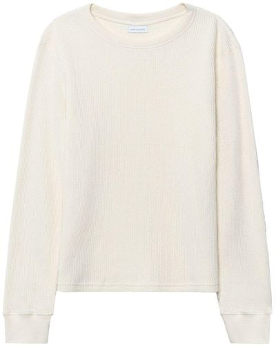 John Elliott Ribbed-knit Cotton Sweater - White