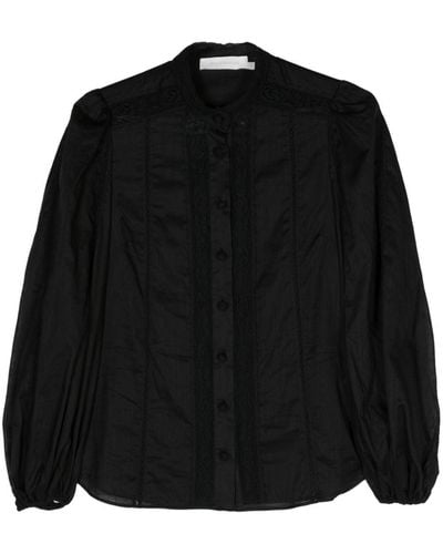 Zimmermann Halliday Cotton Shirt - Black