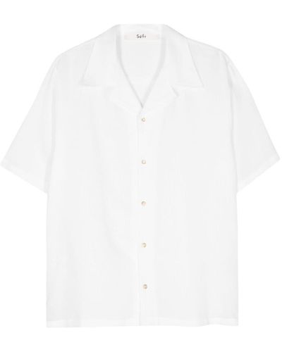 Séfr Dalian Slub Shirt - White