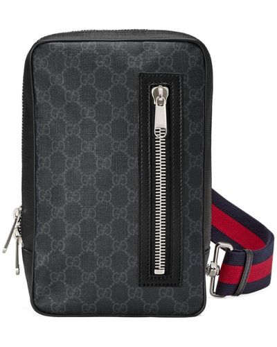 Gucci GG Black Sling Backpack - Zwart